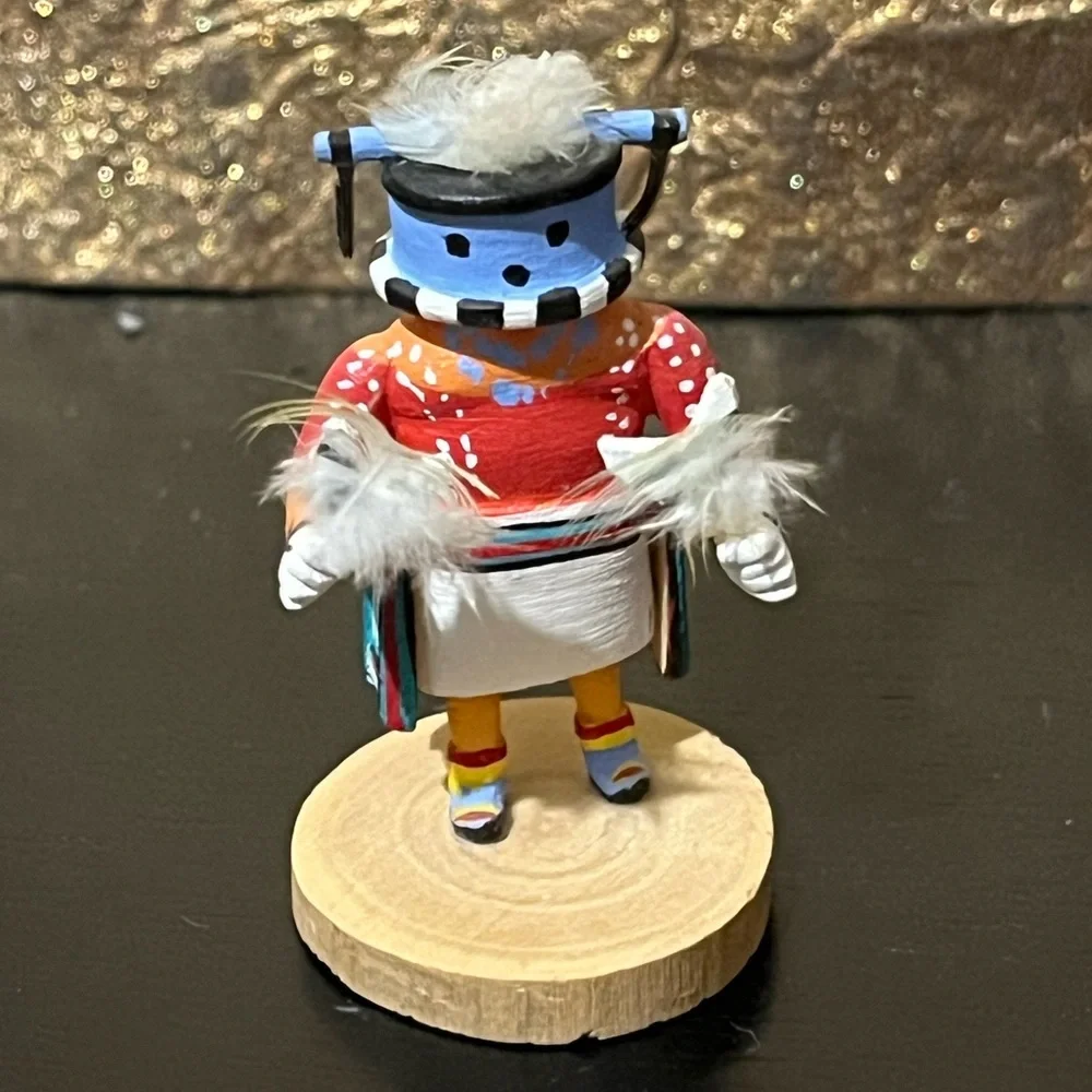 💙Vintage Authentic Stick Carrier Kachina Doll Miniature Native First People💙 - Picture 2 of 8